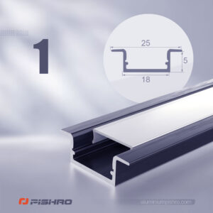 لاین نوری و پروفیل لاین نوری همراه با دیفیوزر کد 1