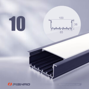 لاین نوری و پروفیل لاین نوری همراه با دیفیوزر کد 10