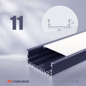 لاین نوری و پروفیل لاین نوری همراه با دیفیوزر کد 11