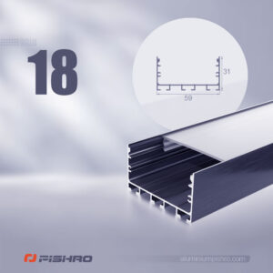 لاین نوری و پروفیل لاین نوری همراه با دیفیوزر کد 18