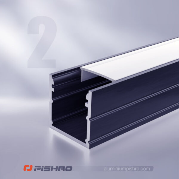 لاین نوری و پروفیل لاین نوری همراه با دیفیوزر کد 2