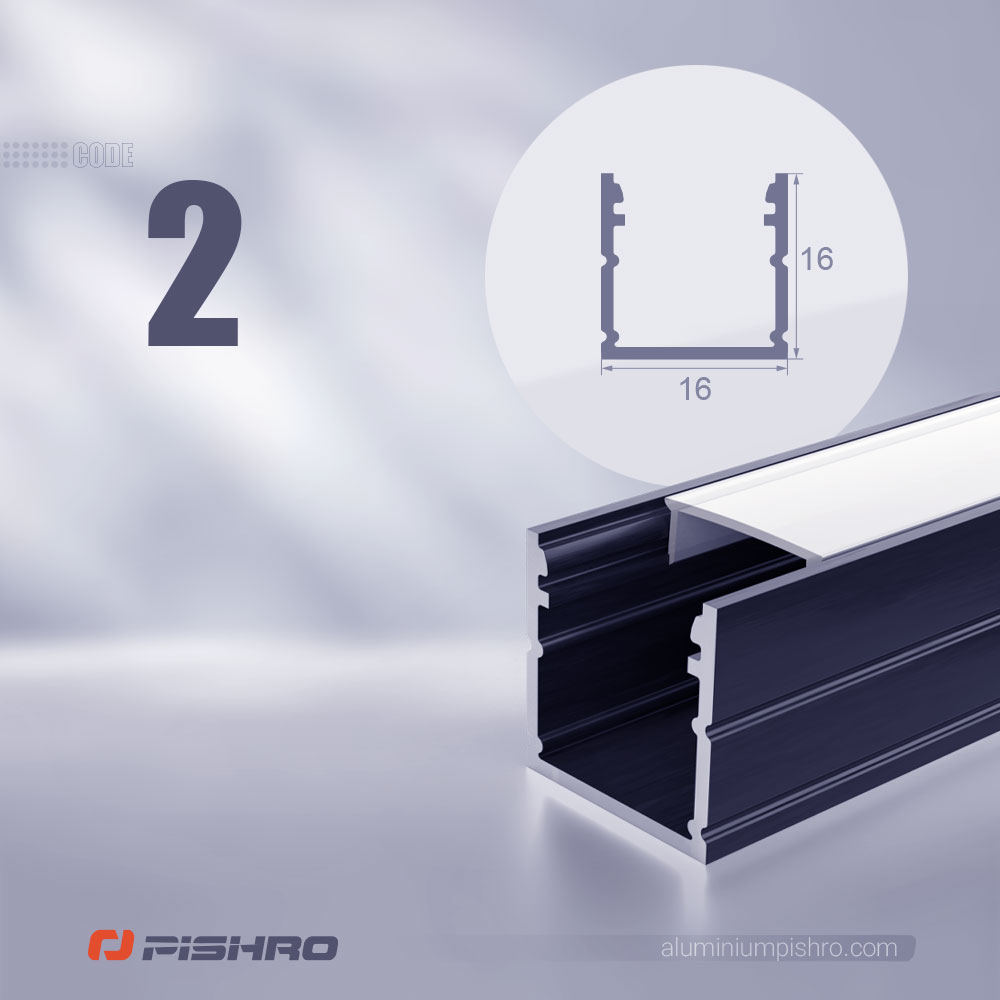 لاین نوری و پروفیل لاین نوری همراه با دیفیوزر کد 2