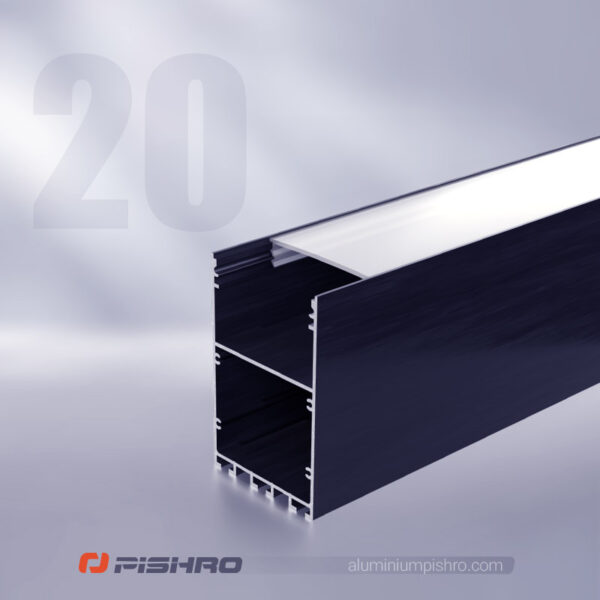 لاین نوری و پروفیل لاین نوری همراه با دیفیوزر کد 20