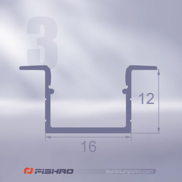 لاین نوری و پروفیل لاین نوری همراه با دیفیوزر کد 3