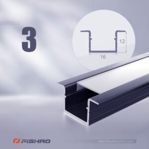 لاین نوری و پروفیل لاین نوری همراه با دیفیوزر کد 3