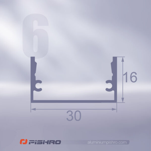 لاین نوری و پروفیل لاین نوری همراه با دیفیوزر کد 6