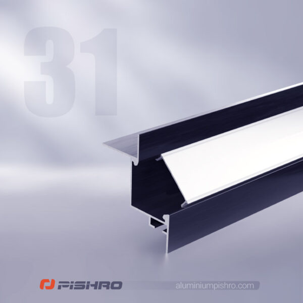 ابعاد لاین نوری و پروفیل لاین نوری سه بعدی کد31