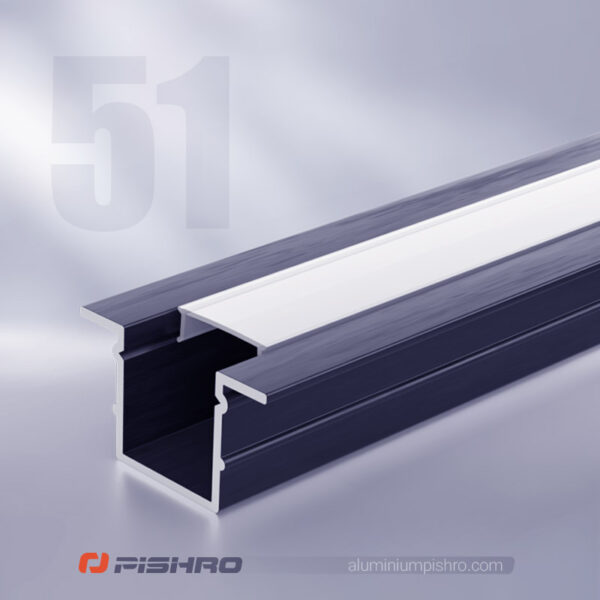 پروفیل لاین نوری توکار کد 51 - Image 3