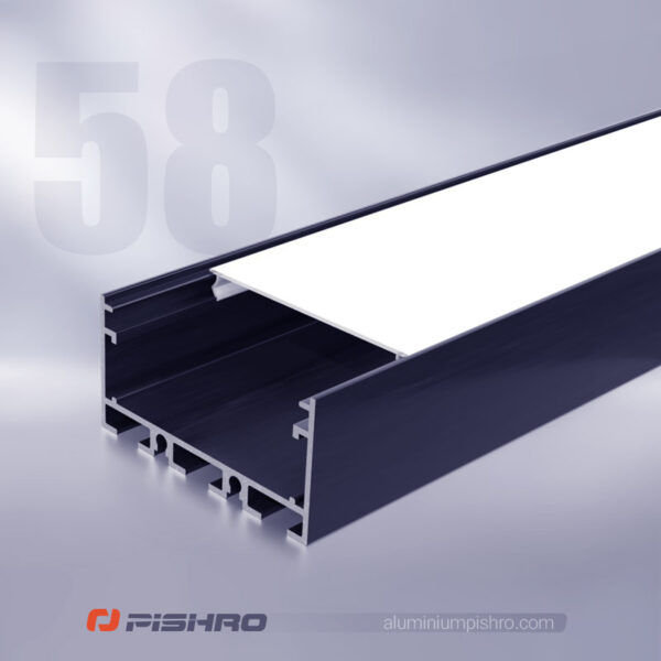 لاین نوری و پروفیل لاین نوری روکار کد 58