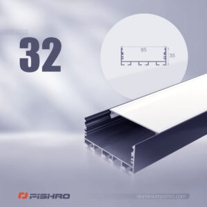 لاین نوری و پروفیل لاین نوری روکار کد 32