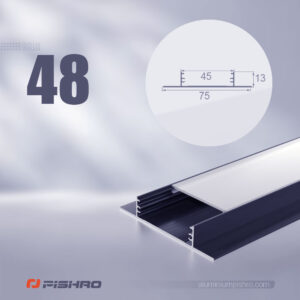 لاین نوری و پروفیل لاین نوری روکار کد 48