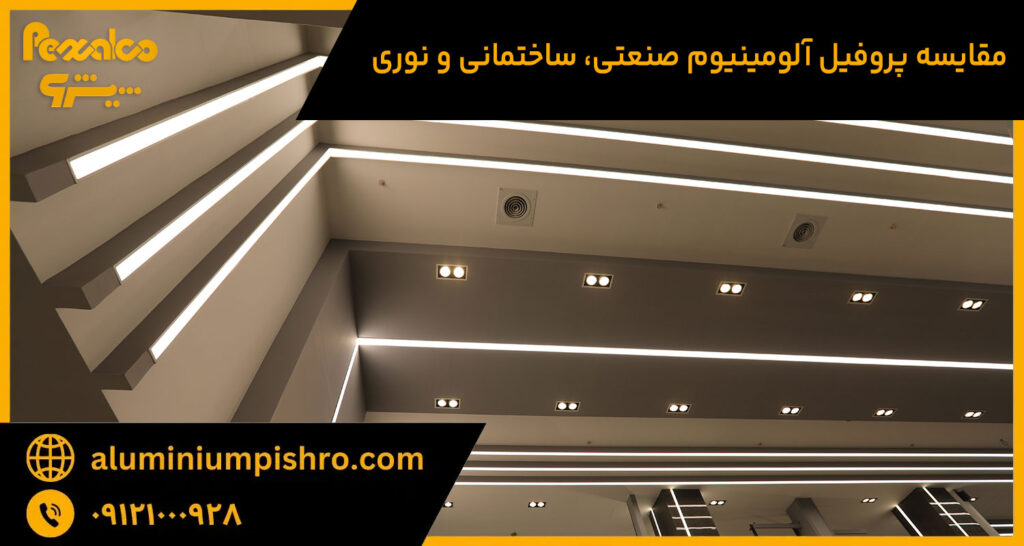 مقایسه پروفیل آلومینیوم صنعتی، ساختمانی و نوری